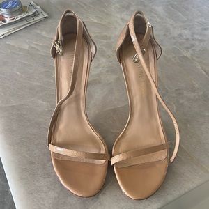 Stuart Weitzman Nudist heel in Adobe